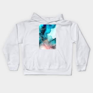 Liquid Fusion - Abstract Alcohol Ink Art Kids Hoodie